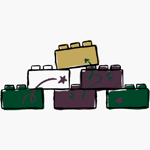 Stack of legos image.